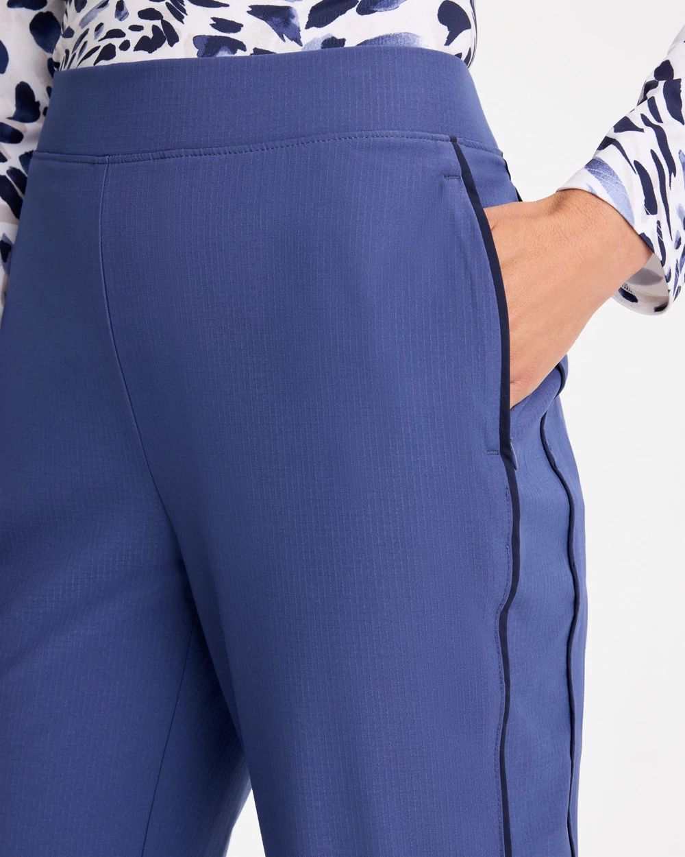 AmeriCHECKFLOWERPLEATSPANTSブルーM完売 タグ無し Zenergy® Ripstop Ankle Pants | Chico's